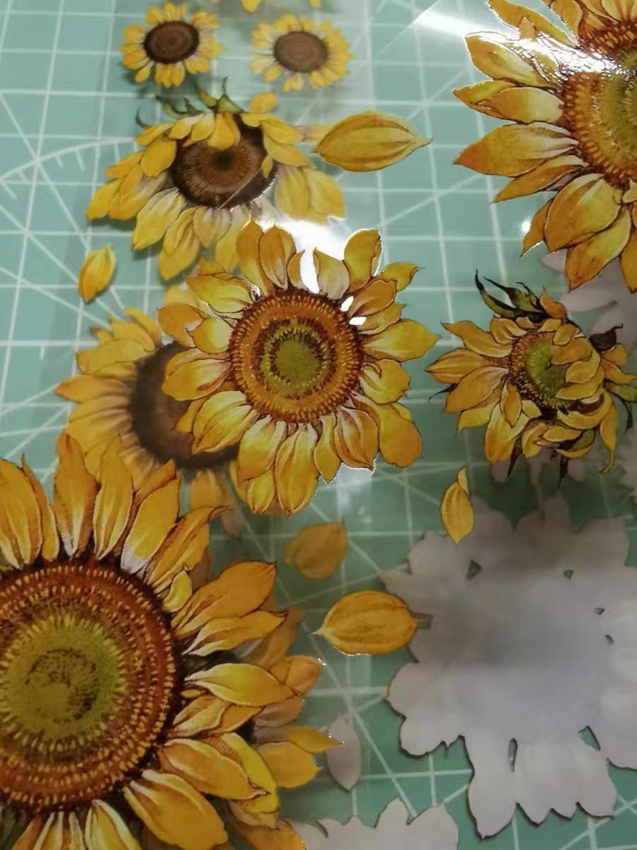Fairy Gothic Theme Forest Sunflower Butterfly PET Washi Tape for Card Making DIY Scrapbooking Decorative Sticker