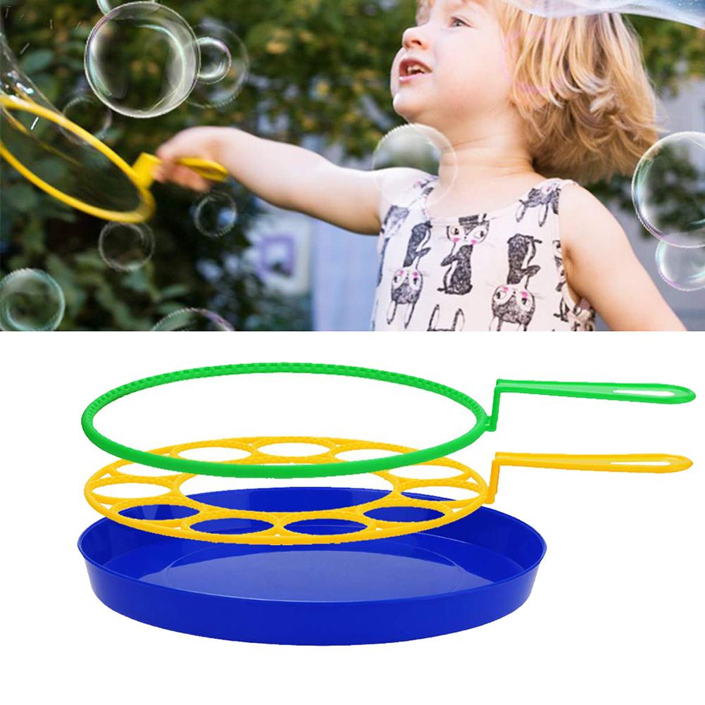 3pcs/set Outdoor Bubble Maker Wands Set Big Bubbles Wand Funny Bubbles Maker for Outdoor Playtime Birthday Party Game