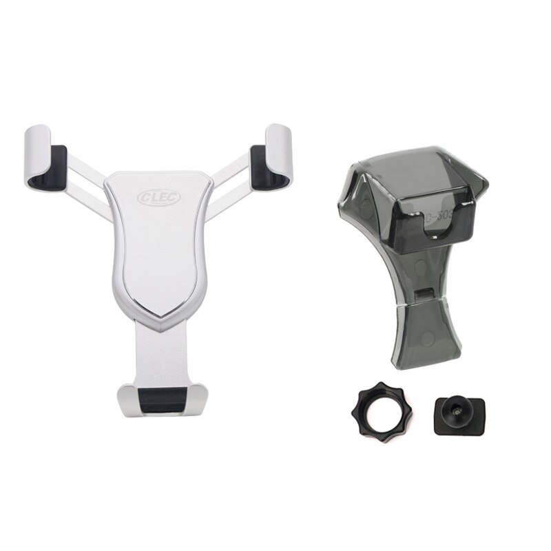 Apto para Mercedes-Benz GLA/A Class/CLA , accesorios de estilo de coche, soporte de teléfono móvil, soporte de montaje en salida de aire de coche, soporte de cuna: Silver