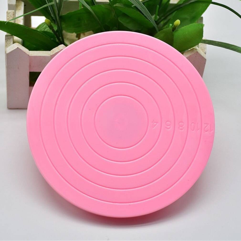 360- graden draaibare taartdecoratie draaiplateaus draaistandaard bakplaat taartgereedschap taartstandaard antislipbasis voor bakvormen: Default Title