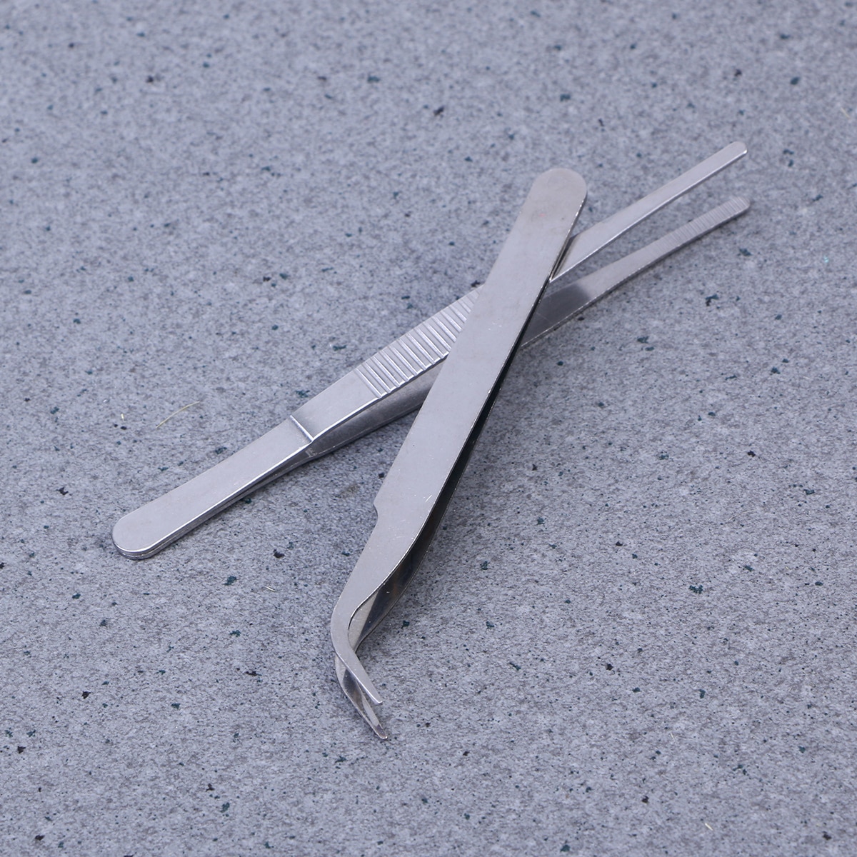 3PCS Premium Pinzette Edelstahl Nipper Clipper für DIY Handwerk (Gerade + Gebogene + Stumpfen Gezackten)