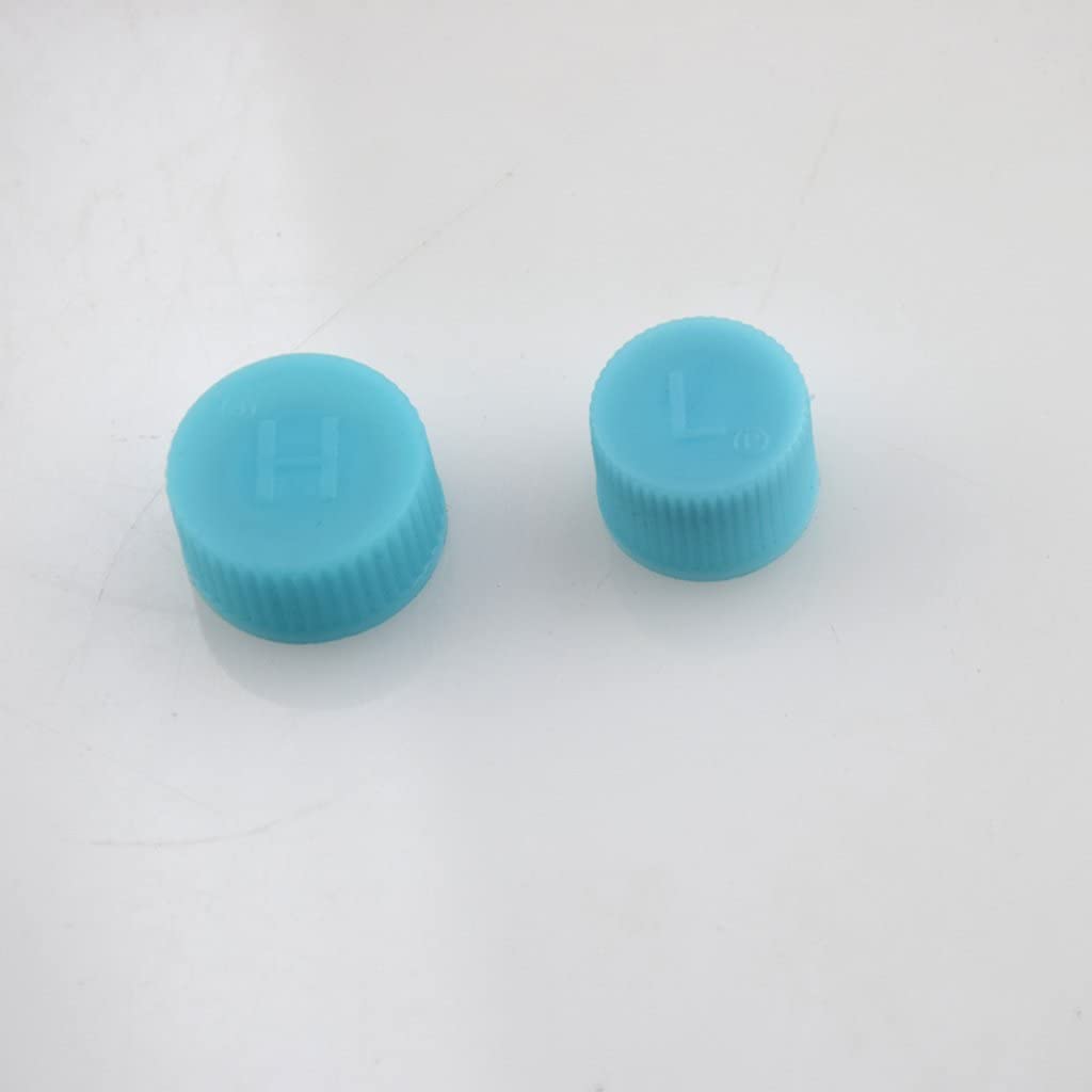 R134a bajo 15mm y alto 18mm aire acondicionado servicio AC Sistema de carga Puerto tapas de repuesto para coches 4 Uds