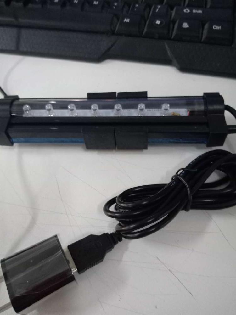 Fish Tank LED Bubble Light LED 7 Colors Change Aquarium Light Fish Bowl Submersible Light Air Bubble Lamp: DB15 US Plug