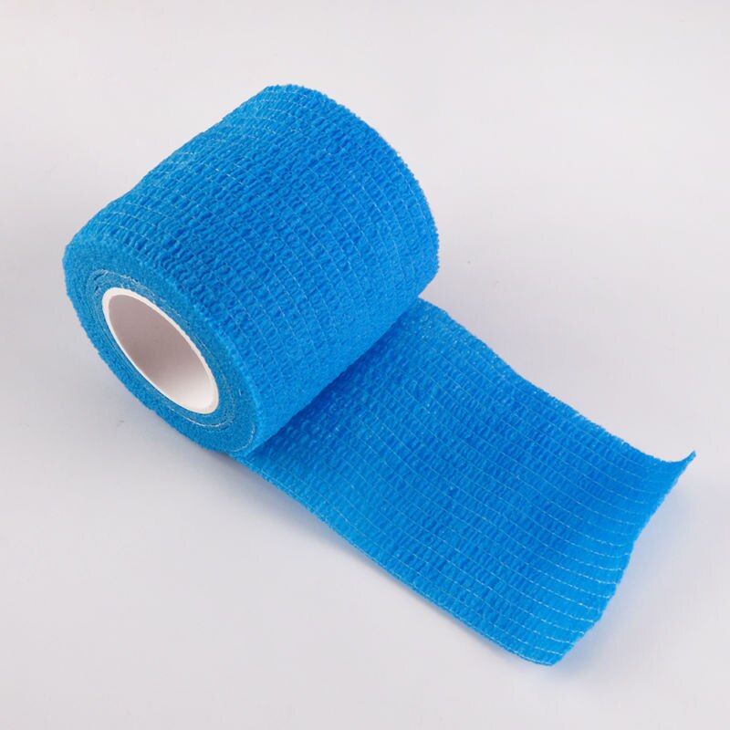 20pcs Self-adhesive Bandage Athletic Tape Elastoplast Sports Recovery Strapping Gym Waterproof Tennis Muscle Pain Relief Bandage: Sky blue