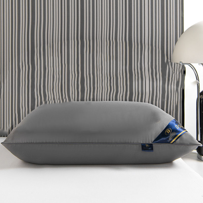 Sleeping Pillows for bedroom double top bed stuffed Hotel Five-star viscoelastic soft orthopedic pillow 48*74 extension Cushion: 45*70 / Light Grey