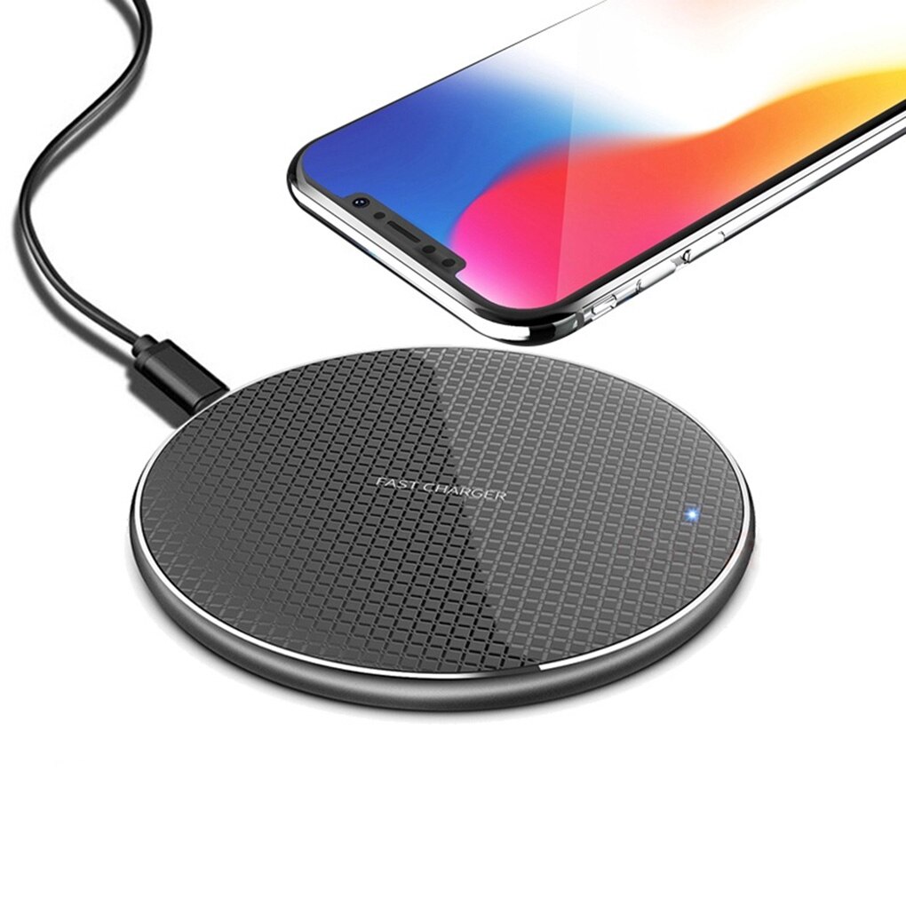 Smartphone Wireless Charging Mobile Phone Charging Pad Round Phone Power Supply 5W/10W/7.5W 3-in-1