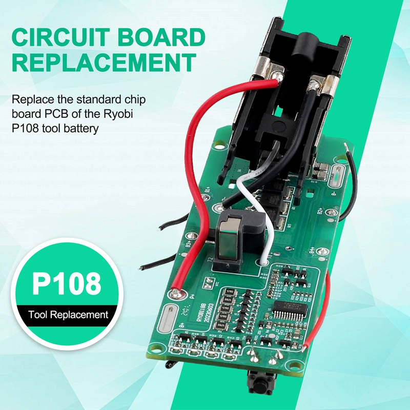 Li-Ionen-Batterie Lades chutz platine Leiterplatte Ersatz für Ryobi 18V p108 rb18l40 Multimeter Multimeter einfach zu bedienen