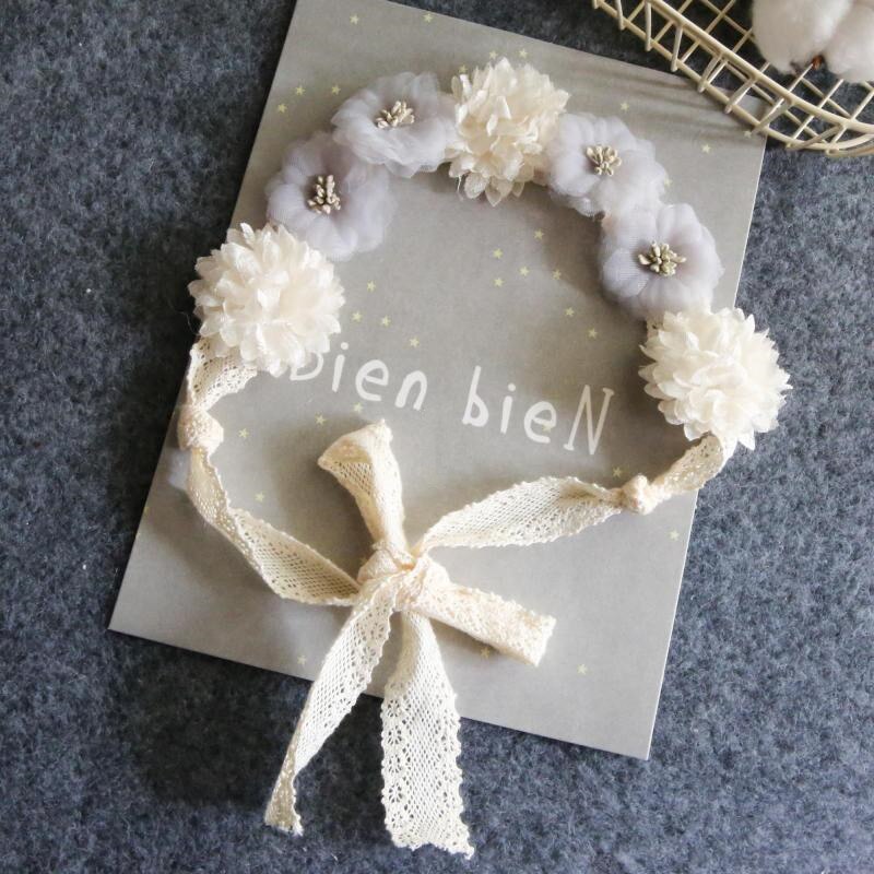 Accessori per capelli per bambini svegli fascia per capelli in pizzo con fiocco fascia per capelli in cotone per bambina accessori per fascia per capelli elastici per bambina appena nata bebes