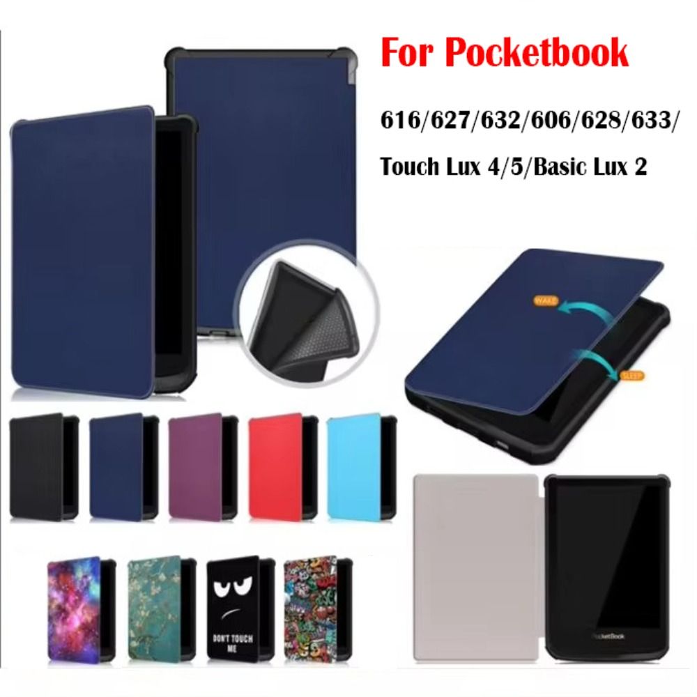 Auto Sleep/Wake E-Reader Case Protective Shell for Pocketbook 616/627/632/606/628/633/PocketBook Touch Lux 4/5/Basic Lux 2