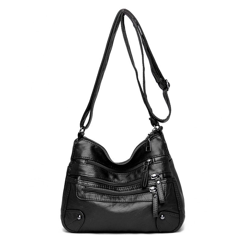 Spring Women Soft Leather Shoulder Bags Casual Crossbody Handbags For Female Women Messenger Bag