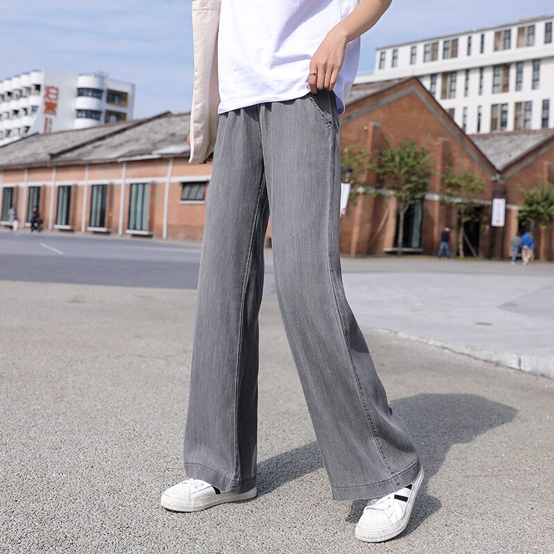 Gerade Schwangere Frauen Jeans Frühling Stil Einfarbig Dünnen Stoff Für Mutter Tragen Mutterschaft Kleidung Schwangerschaft Kleidung T2120