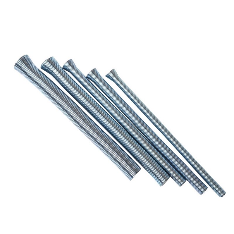 5 stk fjederrørsbøjere 1/4 '' 5/16 '' , 3/8 '' , 1/2 '' og 5/8 '' til kobber aluminium tyndvægs stålrør bøjende håndværktøj: Default Title