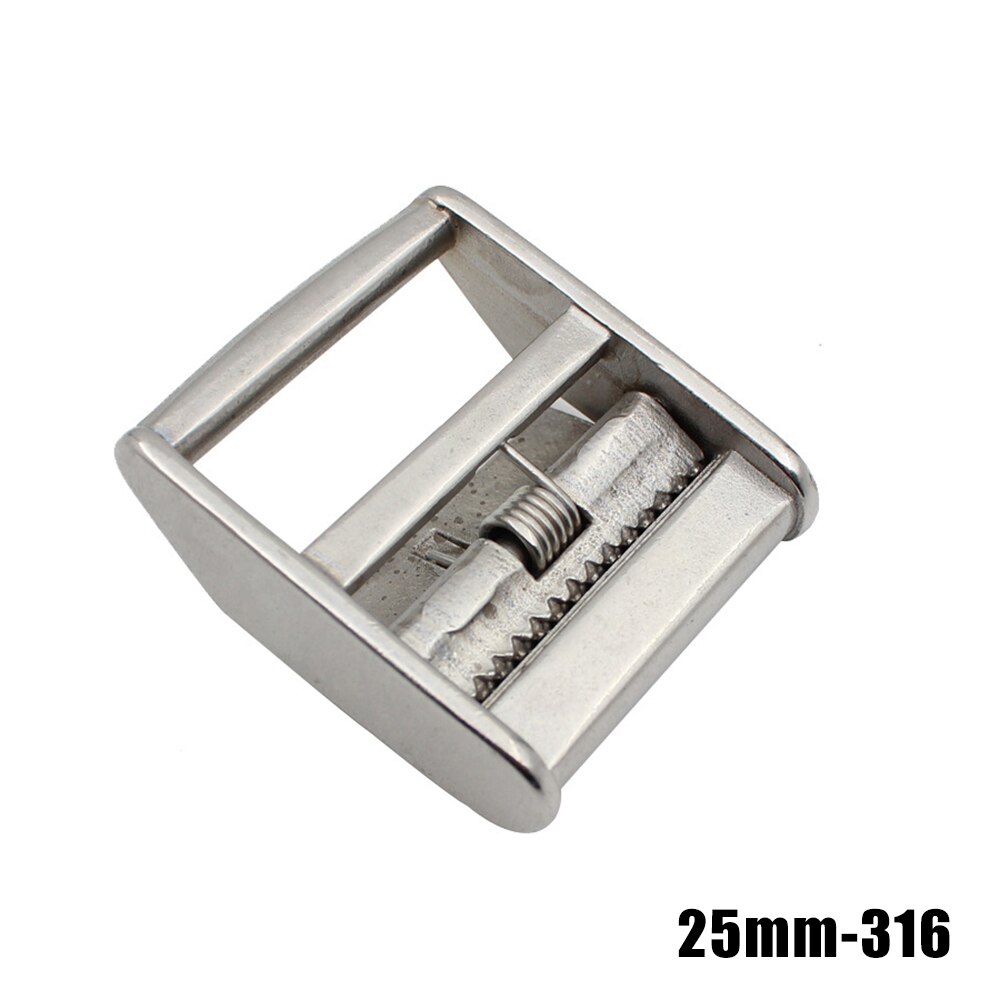 Webbing Tensioner Stainless Steel Cam Flap Buckles Press Cam Buckles Tie Down Buckle for 25mm/38mm Webbing Strap --M25: 25mm 316