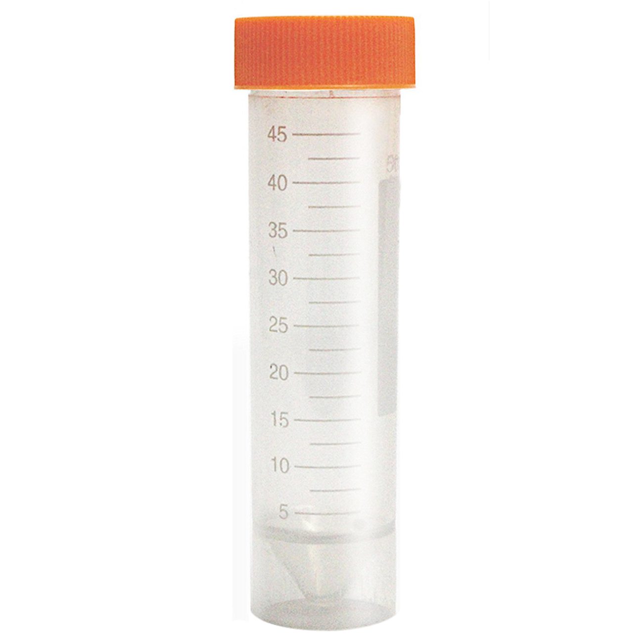 30 pcs 50ml Flat-Bottom Plastic Graduated Vial Tube with Screw Cap