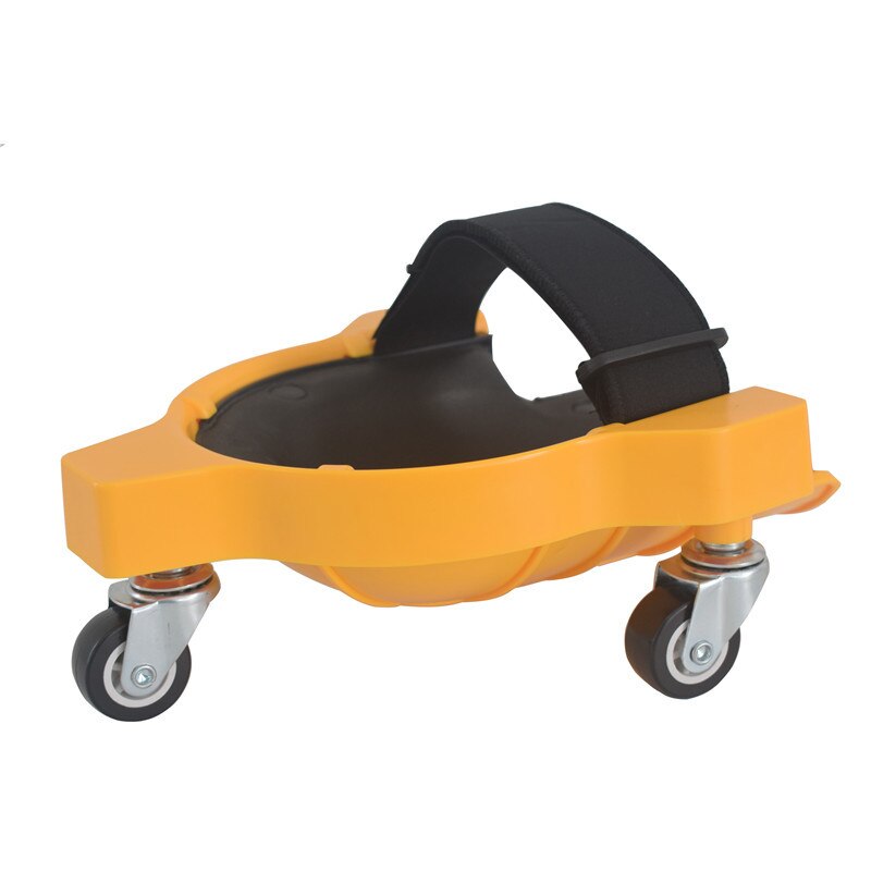 1pcs A Pair Of Labor Knee Pads With Rollers Squat Type Kneeling Work Knee Protection Tiled Wood Board Wiping Protection: One Yellow