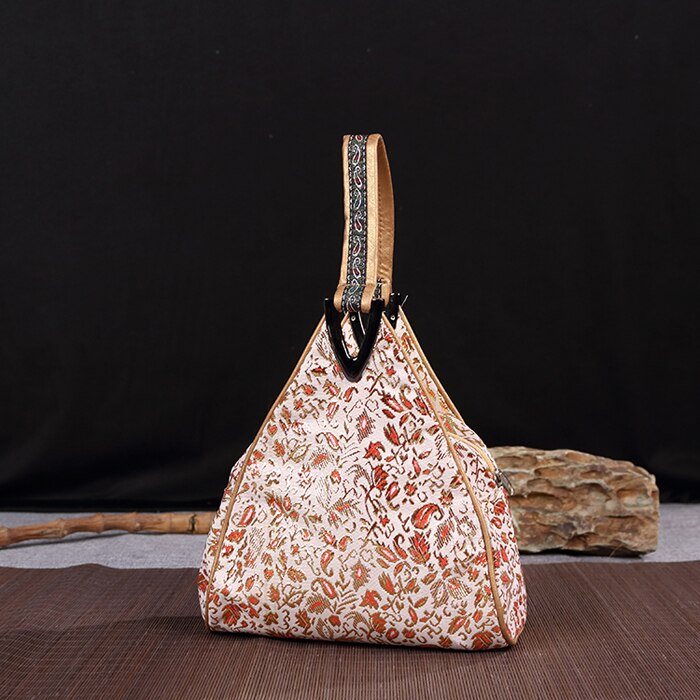 Vintage Bag Ladies Handbag Cheongsam Bag Chinese Style Characteristic Chinese Triangle Bag: F