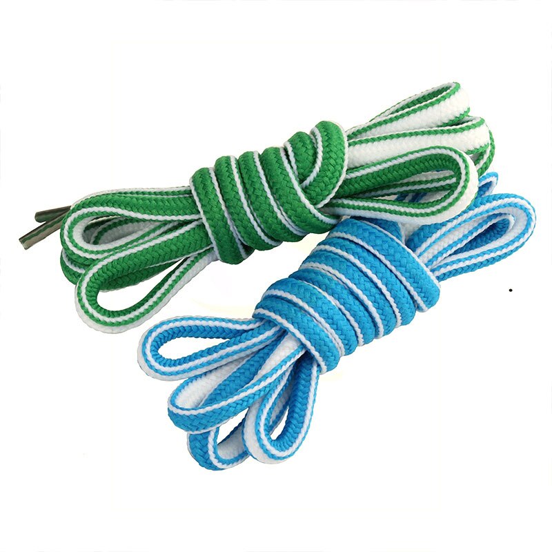 1 Pair Semi-circular Shoelaces Top Polyester Color Match Classic Shoelace For Sneakers Sports Shoes String 130 cm