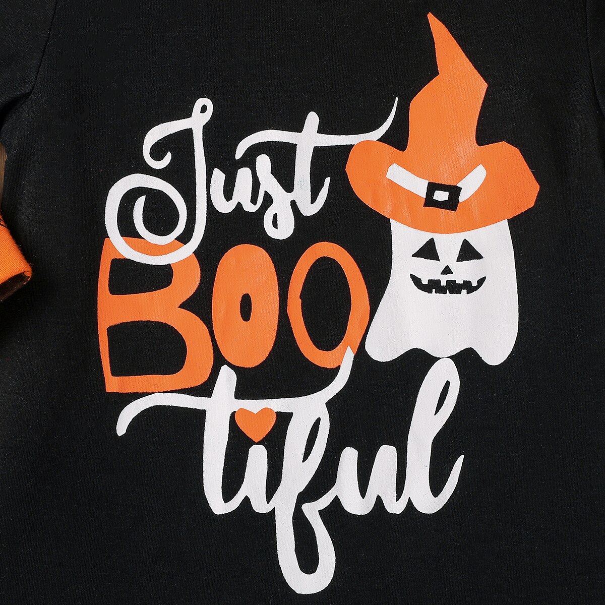 Enfants printemps automne vêtements bébé garçon fille Halloween vêtements à manches longues combinaison rayure citrouille barboteuse avec ensemble de chapeaux