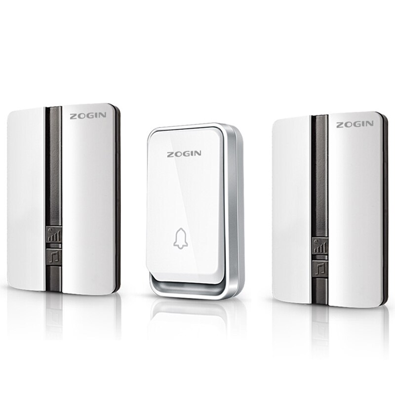 Original Smart Wireless Doorbell Waterproof Self-powered Button Door Bell Sets Home Welcome Outdoor House Chimes Receiver: 1 Button 2 Receiver / US plug