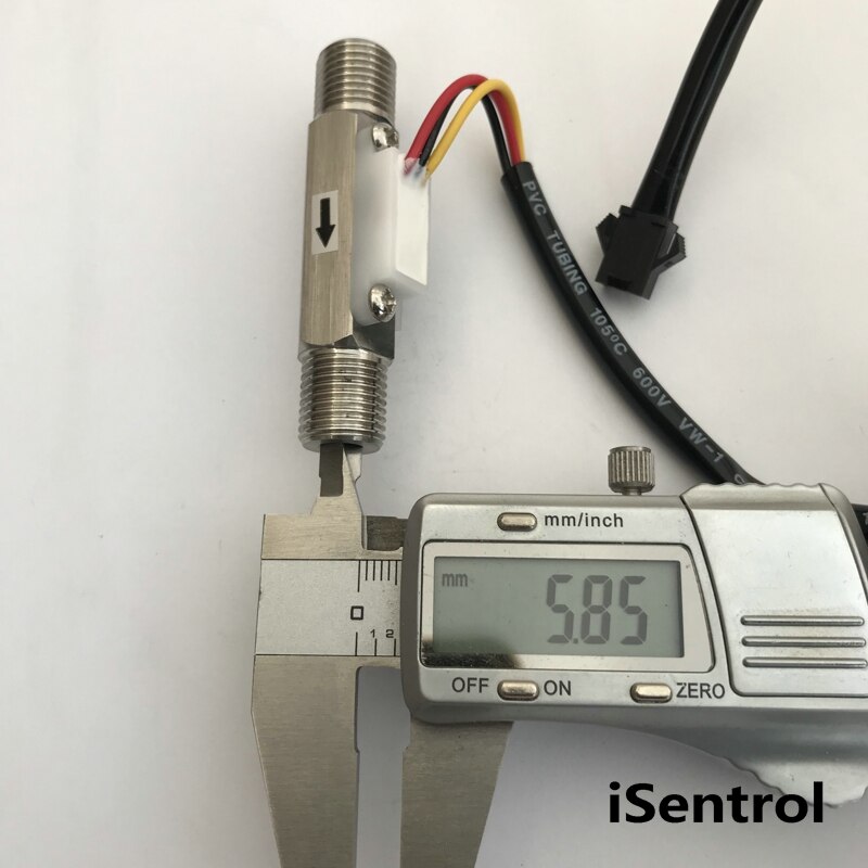 SUS304 1/4&quot; BSP USS-HS41TA Ultisolar Hall Effect Flow Sensor Water 0.35-3L/min 2% Repeat Error Ultisensor Turbine Flowmeter