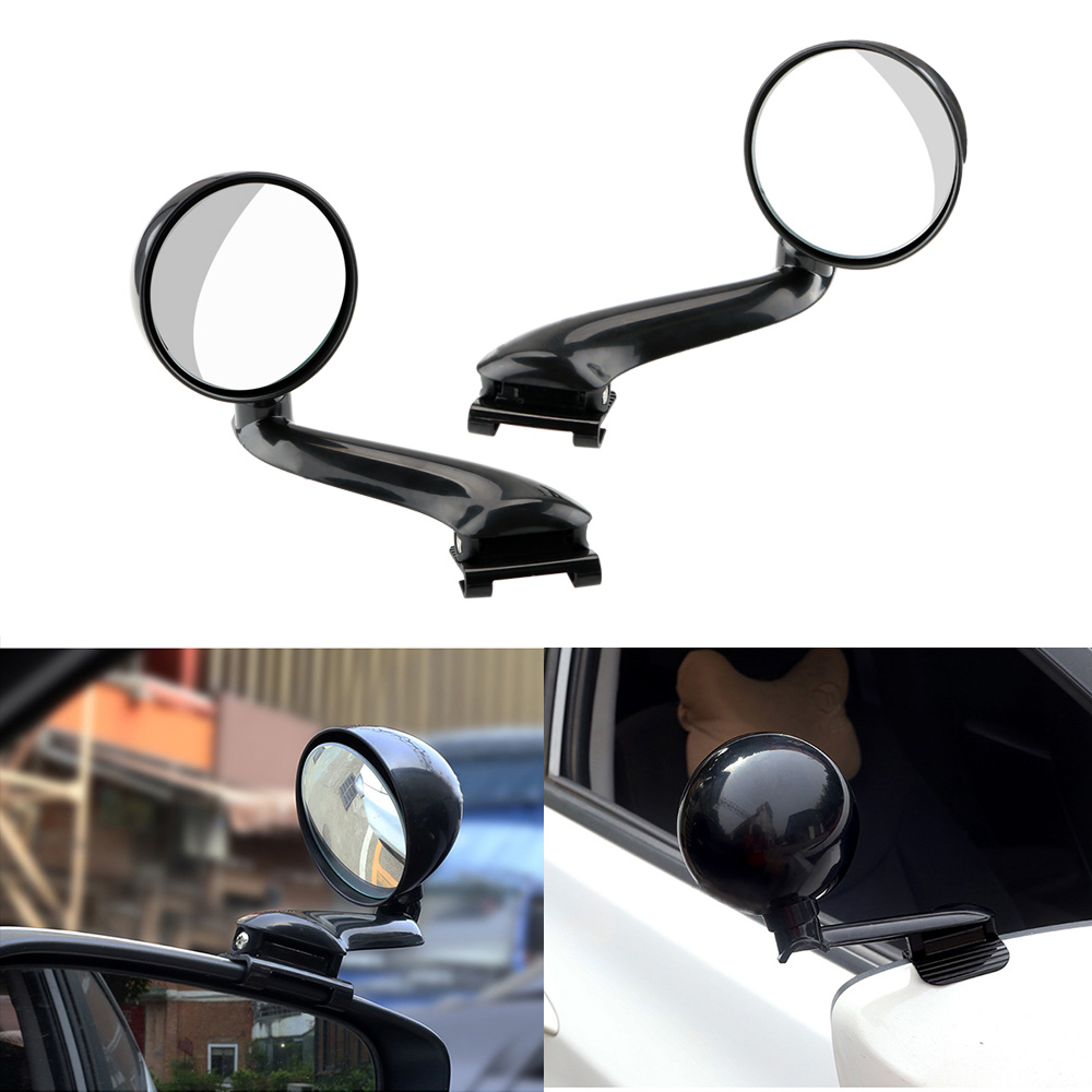 FORAUTO 360 Rotation Adjustable Car Front View Mirror Auxiliary Rearview For Car Vehicle Side Blindspot Blind Spot Clear View