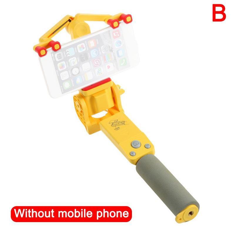 1Pc Smart 360 Rotating Selfie Stick Smart Draadloze Selfie Om Graden Stick Uitschuifbare Elektrische Cm Bluetooth 360 Breidt 100 k4S7: yellow