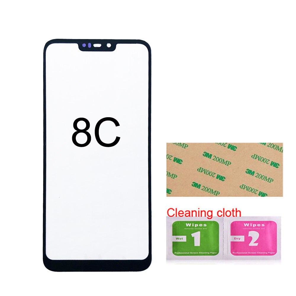 6.5 ''handy Frontplatte Glas Für Huawei Honor 8X Front Glas Outer Glas Abdeckung Panel Ersatz (Kein touch bildschirm): 8X White