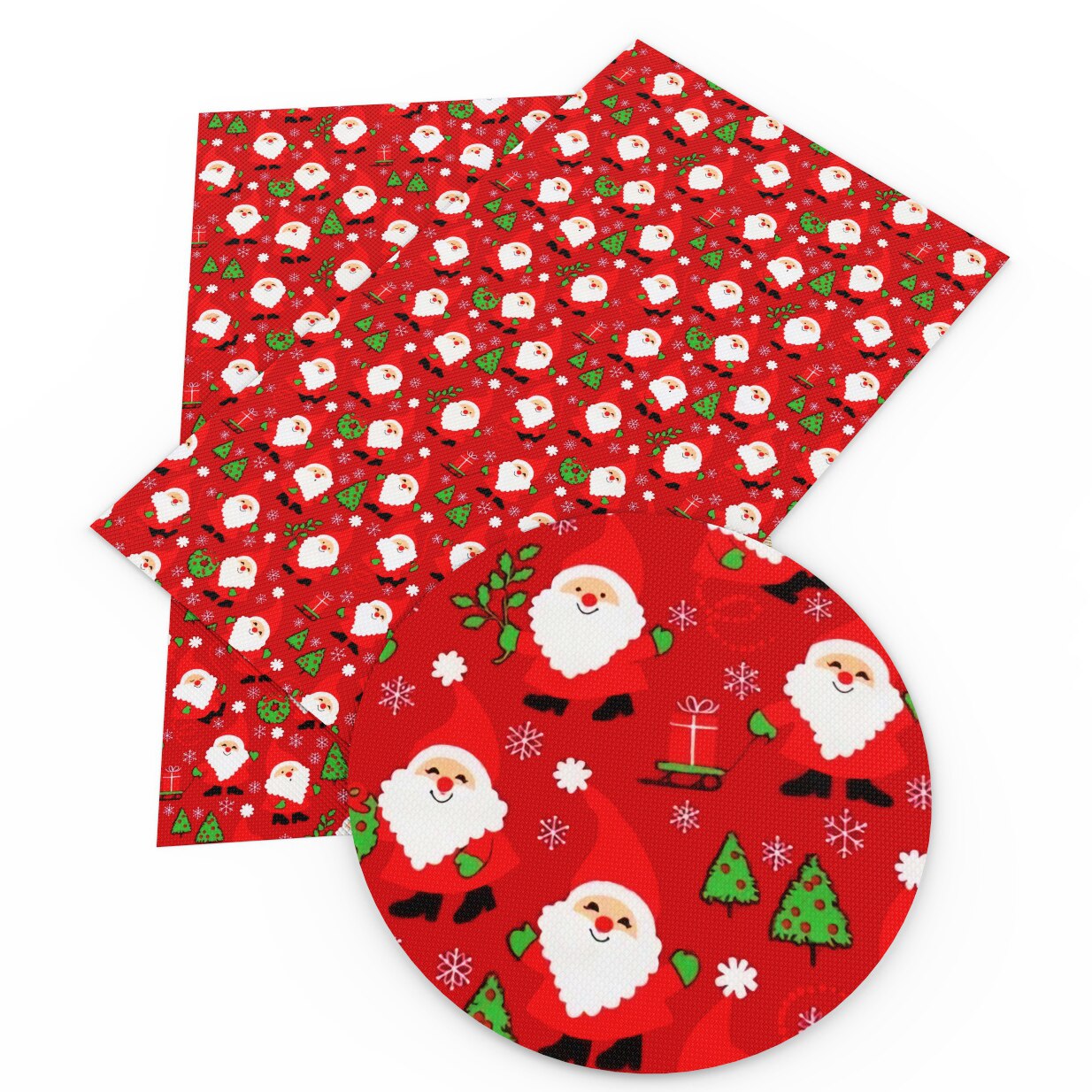 30*140cm noël imprimé Faux cuir tissu feuille similicuir vêtements tapisserie d'ameublement bricolage boucles d'oreilles cheveux arcs, 1Yc11687: 1070350004