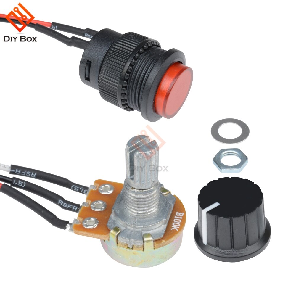 Dc 6 V-30 V 12V 24V 6A 8A Pwm Motor Speed Controller Verstelbare 16 Khz Motor regulator Gouverneur Schakelaar Rode Display Digitale