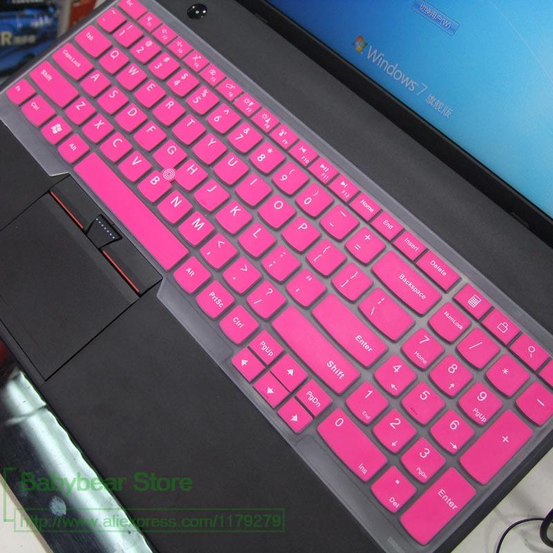 15 tommer silikone tastatur cover til lenovo thinkpad  e531 w540 t540 t550 e555 e560 e570 s531 w541 e540 e545 t540p e550 e530c: Rose