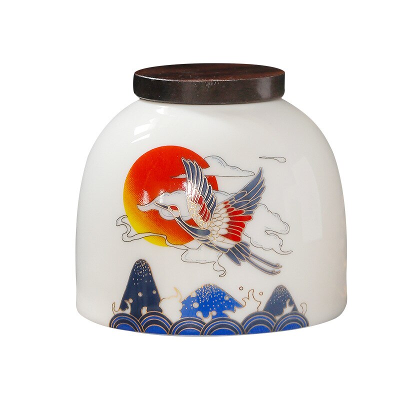 Bidons de thé tendance chinois en céramique, scellé, boîte, emballage de thé, récipient de noix