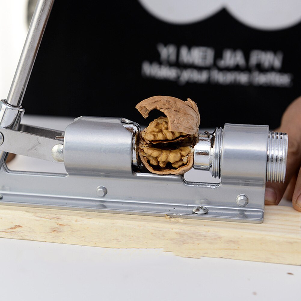 Håndtryk mekanisk metal møtrik afbryder nøddeknækker træ håndtag værktøj let åbning møtrik værktøj køkken tilbehør gadgets