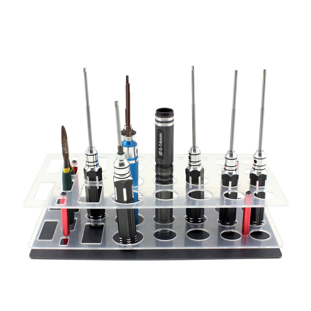 RC Tool Storage Rack Screwdriver Shelf Hex Screwdriver Tool Kit Stand Holder