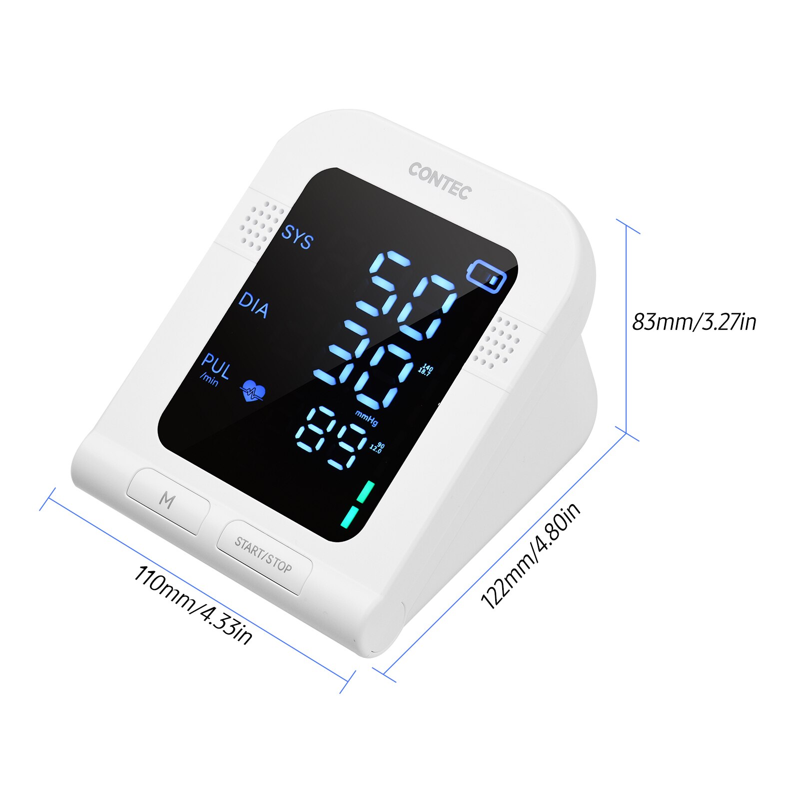 Bloeddrukmeter Bovenarm Manchet Bp Manchet Automatische Arm Type Bloeddrukmeter 4.3-Inch Lcd Elektronische Bloeddrukmeter