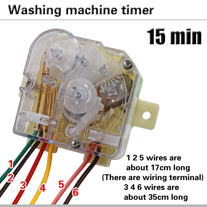 Wasmachine 6 -lijns timer 6- lijns 90- graden tijdschakelaar semi-automatische wasmachine met dubbele cilinder accessoires