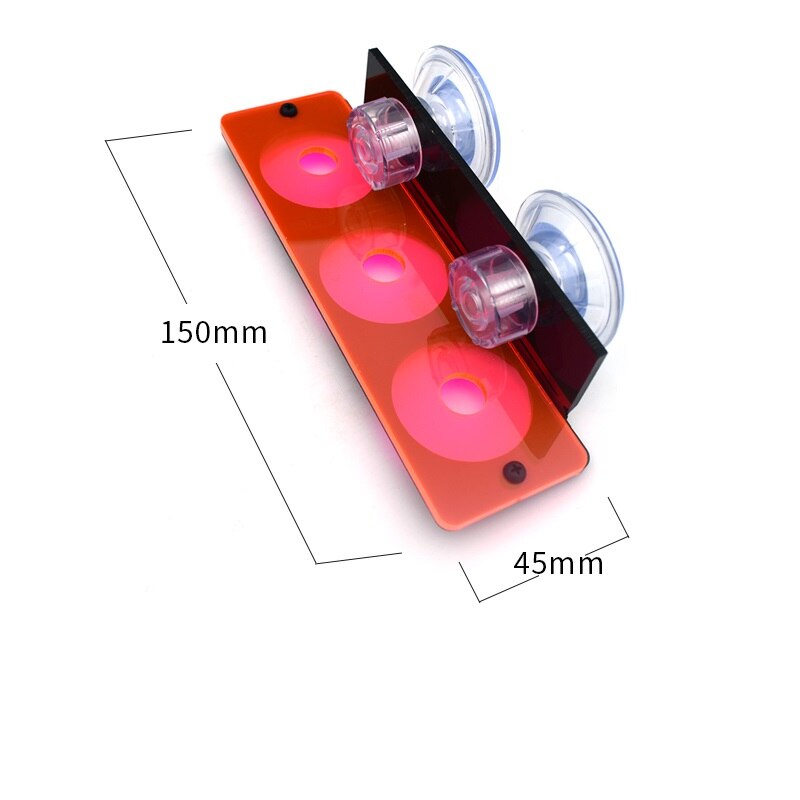 Fluorescence Coral Frag Rack Acrylic Cultivating Coral Holder Bracket LPS Bracket Mount Tool Marine Reef Tank Landscaping: Red Three