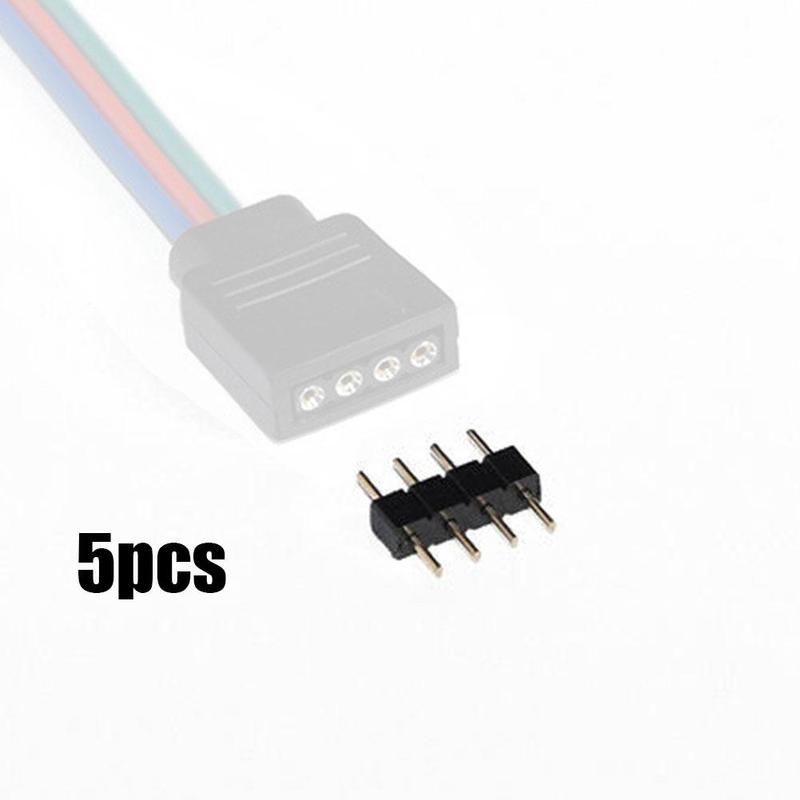 4-- pins mannelijke naar mannelijke stekkerconnector 3528 5050 rgb led-lichtstrip  e3 z 7