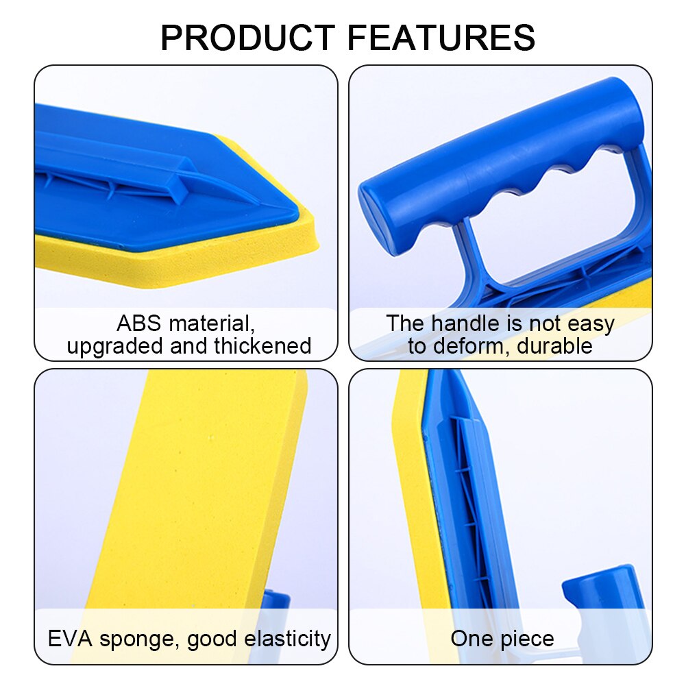 Ceramic Tile Handheld Durable Jointing Sponge Portable Home Practical Interior Renovation Small Toilet Bathroom Caulking Scraper