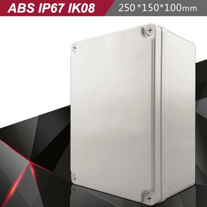 ABS shell small outdoor cable IP67 plastic waterproof junction box electronics enclosure: Gold