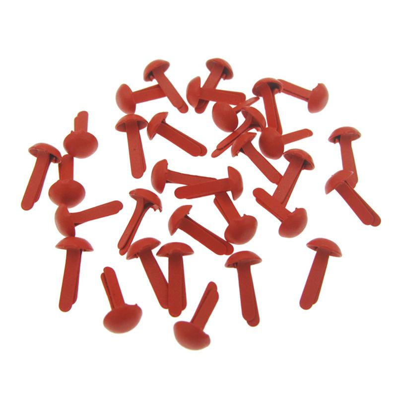100Pcs Mini Brads Diverse Kleuren Ronde Brad Pastel Brads Voor Scrapbooking Ambachten Maken Stempelen En Diy-8x2 0mm/5.5x11mm