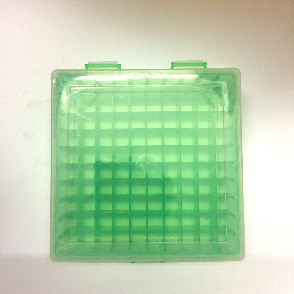 Plastic Bevriezing Buis Box 100 Grid Bevroren Buis Doos Plastic Doos Met Gesp &amp; Cover Geschikt Voor 1.8 Ml Cryopreservatie buis