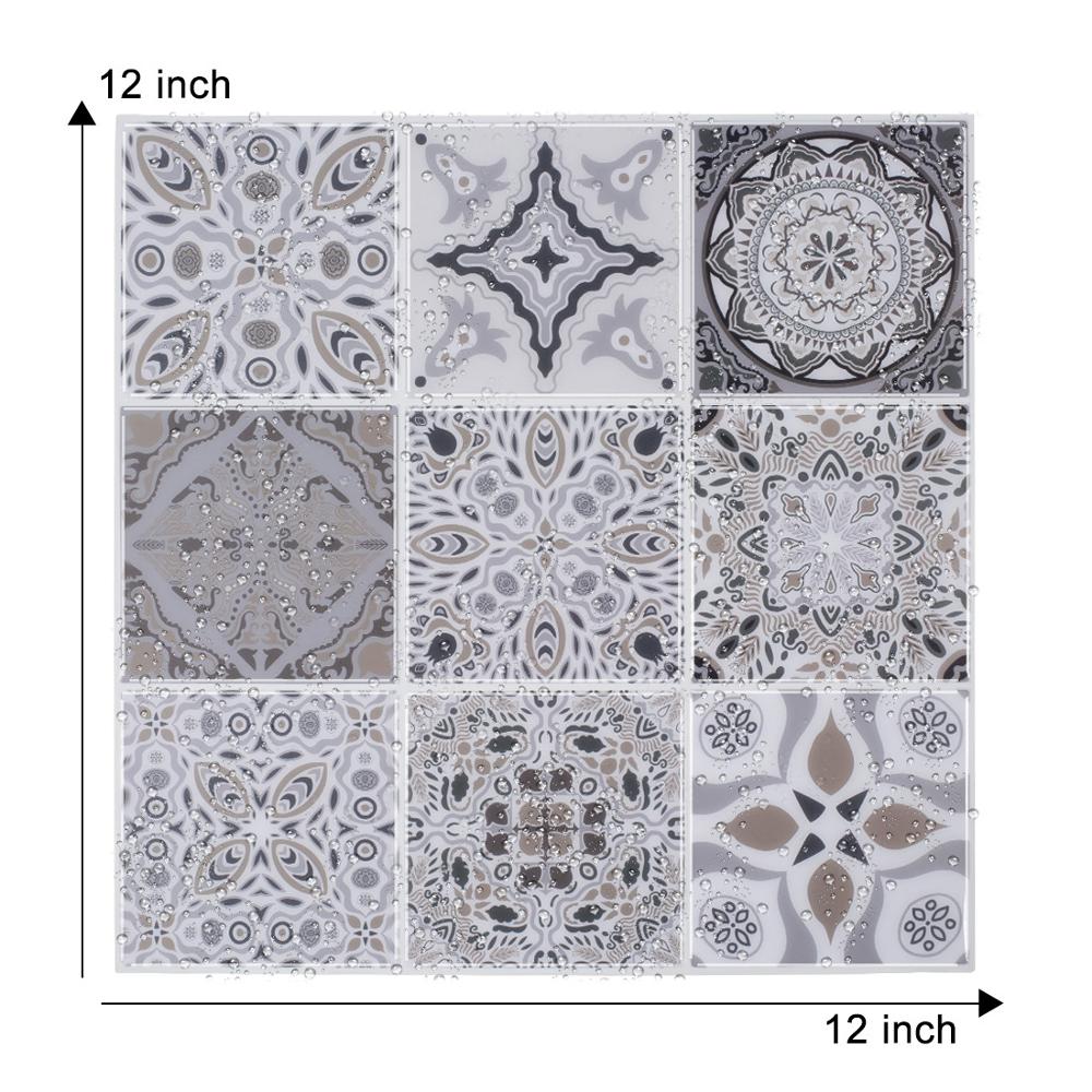 EasyTiles Premium Peel and Stick Tiles Talavera Mexican 3D Mosaic Backsplash Sticker For Kitchen Bathroom Decor - 1 Sheet