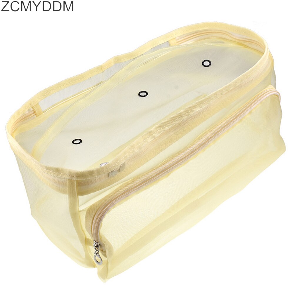 Breien Bag Organizer Garen Opslag Mesh Bag Craft Nylon Garen Case Organizer Opbergmanden Reizen Naaien Gereedschap Accessoires: Yellow