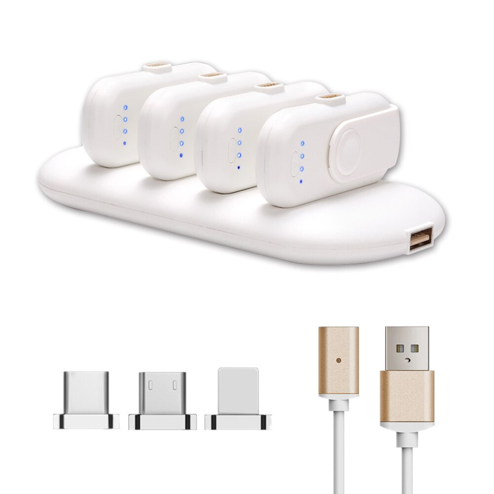 Tragbare Energie Bank Smartphones Magnetische Ladegerät Externe Batterien Mikro USB Typ C 1000mAh Handys Energie