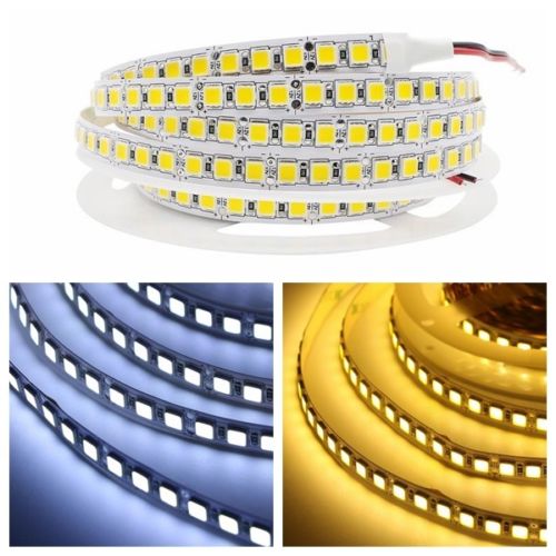 5054 120 leds/m DC 12V 12 24 V SMD LED Strip licht 5M Flexibele Tape ledstrip diode waterdichte helderder dan 5050 wit/Warm wit