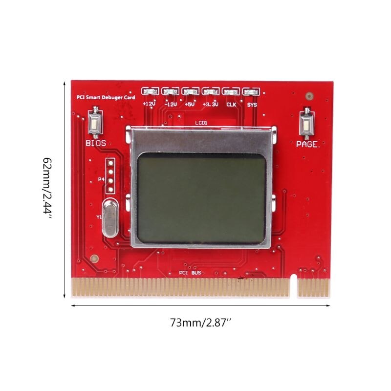 Tarjeta de diagnóstico de ordenador, Analizador de ordenador de , PCI, LCD, 100% y de