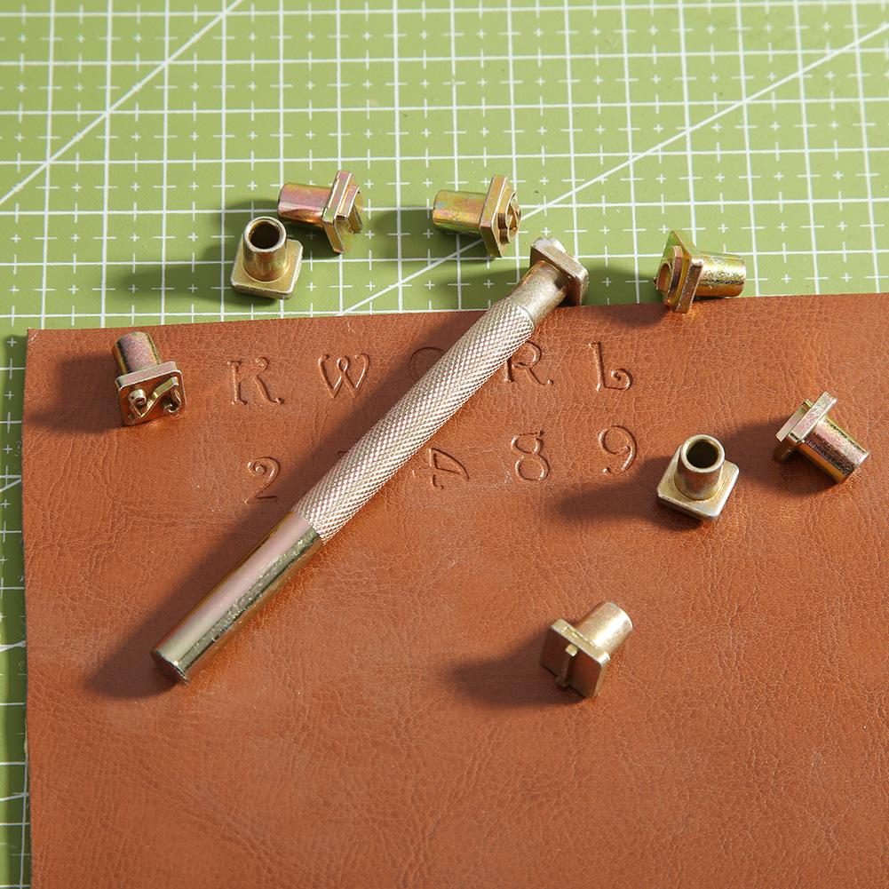 36pcs Carbon Steel Metal Letters Numbers Stamps Mark Clearly DIY Wood Leather Copper Punching Handicraft Art Stamper Set Tools