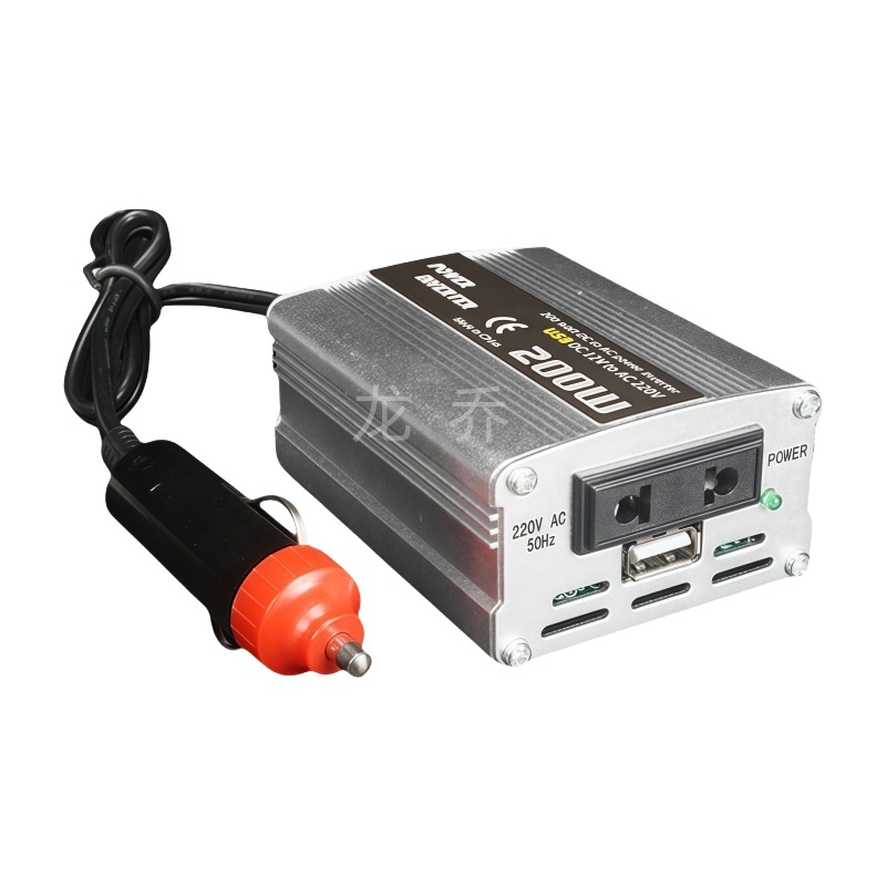 Inversor De Potencia Para Coche 220V Con Doble USB Y Tipo-C | Convertidor Portátil De 12V/24V A 110-220V Para Viajes Y Acampada – 100W/150W
