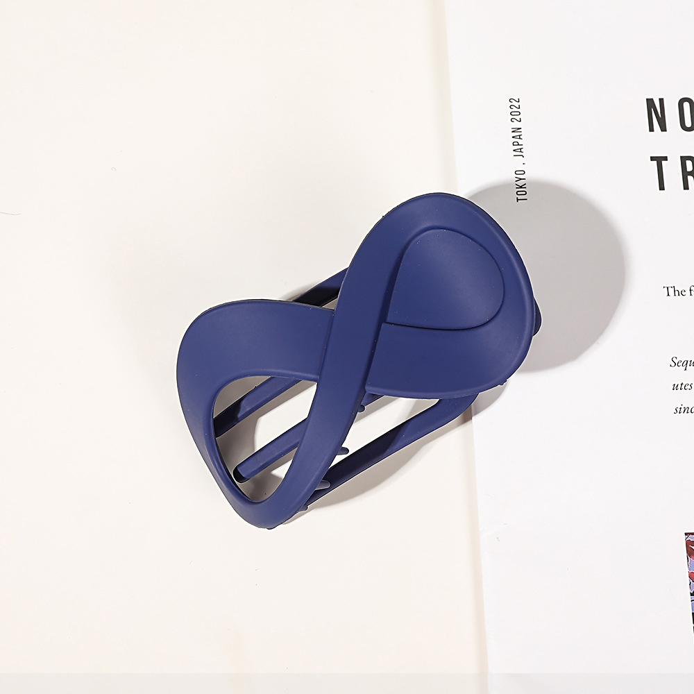 Trend PC Hair Clip Simple 8-shaped Infinity Styling Holder Shark Hair Claw Clip Hair Accessories For Women: Gold