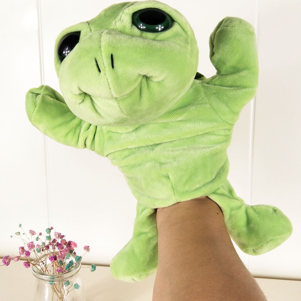 Tiger abe elefant løve hånddukke børn plys legetøj dyr børnehave hånddukke fødselsdag baby barn udstoppet legetøj: 9